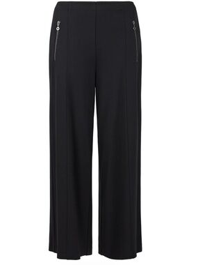 NOEN Wide Leg Jersey trousers in Black 26" leg 81448 9480